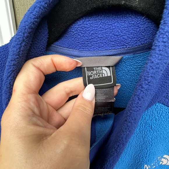 The North Face Men’s Blue Fleece Full Zip Jacket Medium - Picture 2 of 5